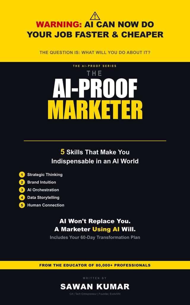 The AI-Proof Marketer book cover